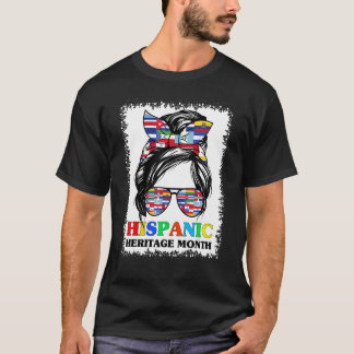 Nationale Hispanics Erfgoed Maand Latijnse Vlaggen T-shirt