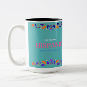 Nationale Hispanics Erfgoed Maand Mug - Latijns Vo Tweekleurige Koffiemok