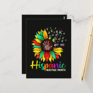 Nationale Hispanics Erfgoed Maand Zonnebloem Briefkaart