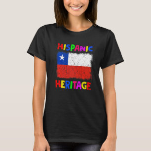 Nationale hispanische erfgoedmaand Latina Chili vl T-shirt