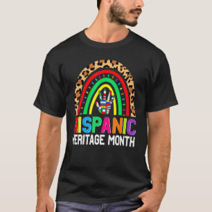 Nationale hispanische erfgoedmaand regenboogluipaa t-shirt