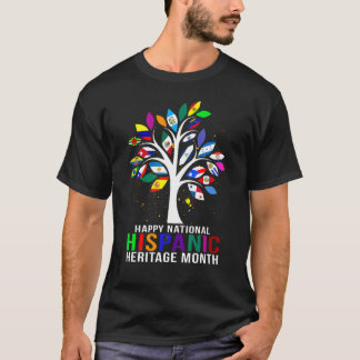 Nationale historische montageka Latino-vlag Alle C T-shirt