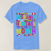 Nationale historische montair van de ispanic Latin T-shirt (Design voorkant)