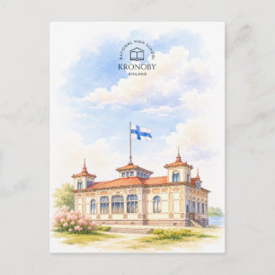 Nationale Hogeschool, Kronoby, Finland Reizen Briefkaart