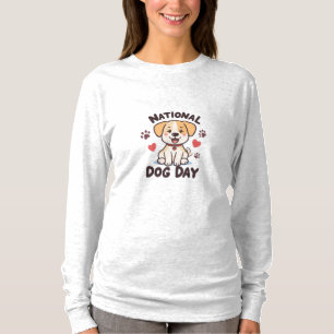 Nationale hondendag - Schattigee Kawaii Cartoon Do T-shirt