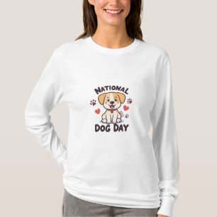 Nationale hondendag - Schattigee Kawaii Cartoon Do T-shirt