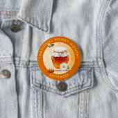 Nationale Honingmaand, bij, honing, bloem Ronde Button 7,6 Cm (In situ)