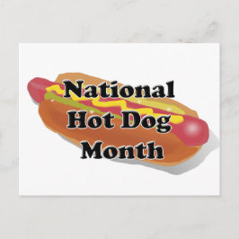 Nationale hotdog maand briefkaart