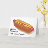 Nationale hotdog maand kaart (Gele Bloem)