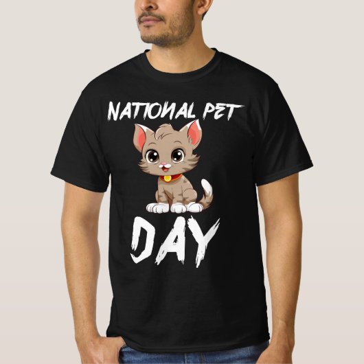 Nationale Huisdierendag viering ideeën T-shirt (Voorkant)