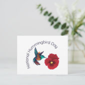 Nationale Hummingbird Day Briefkaart (Staand voorkant)