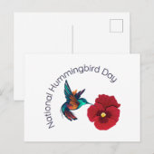 Nationale Hummingbird Day Briefkaart (Voorkant / Achterkant)