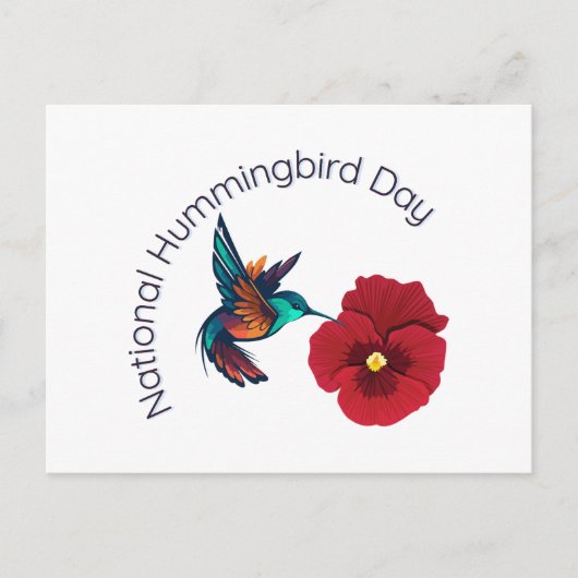 Nationale Hummingbird Day Briefkaart (Voorkant)