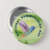 Nationale Hummingbird Day Ronde Button 7,6 Cm (Voorkant /achterkant)