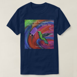 Nationale Hummingbird en Blueberry Popsicle Day T-shirt