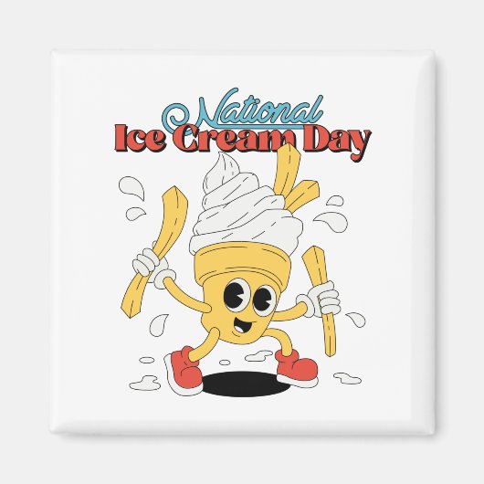 Nationale ijsdag magneet (Voorkant)