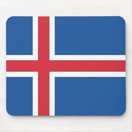 Nationale IJslandse vlag Muismat (Voorkant)