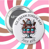 Nationale IJszondedag | 8 juli Ronde Button 5,7 Cm