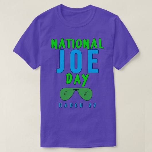 NATIONALE JOE DAG MAART T-SHIRT (Design voorkant)
