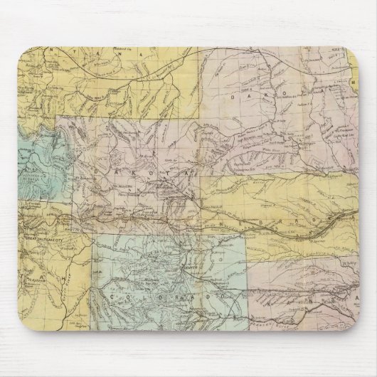 Nationale kaart van het grondgebied van de Verenig Muismat (Voorkant)