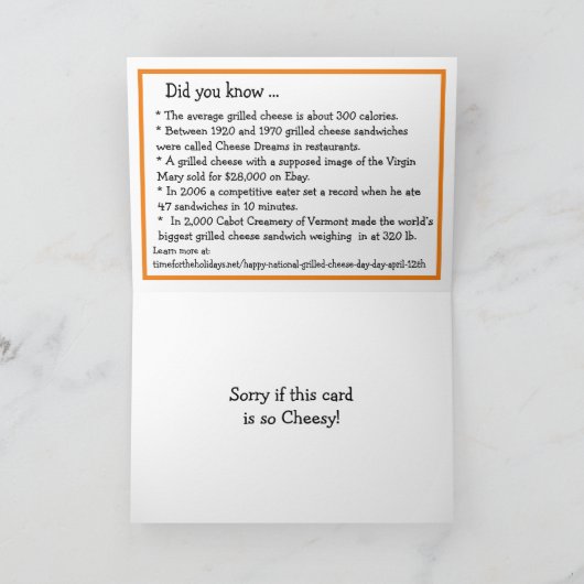 Nationale kaasbroodjesdag is op 12 april kaart (Binnen)