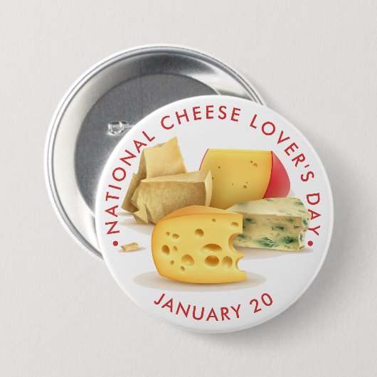 Nationale kaasdag ronde button 7,6 cm (Voorkant /achterkant)