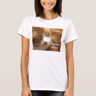 Nationale kat Dag Tee Shirt 29 oktober