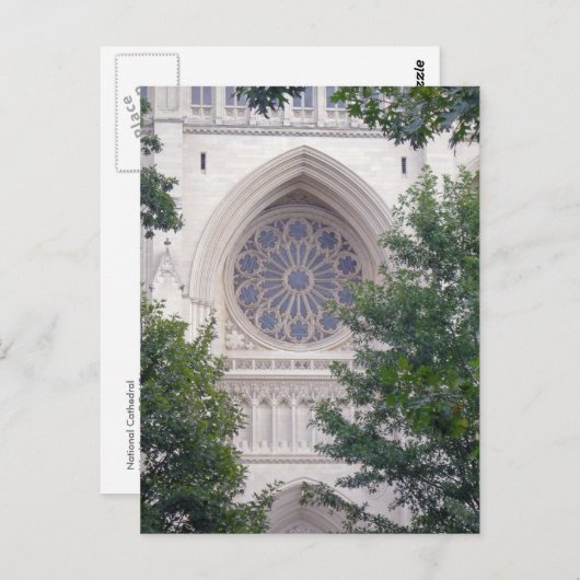 Nationale kathedraal briefkaart (Voorkant / Achterkant)