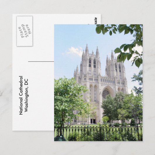 Nationale kathedraal briefkaart (Voorkant / Achterkant)