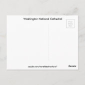 Nationale kathedraal van Washington door Archway Briefkaart (Achterkant)
