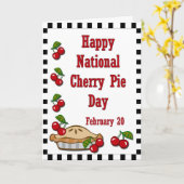 Nationale kerrentaartdag 20 februari kaart (Gele Bloem)