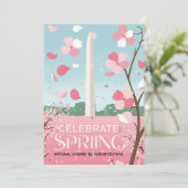 nationale kersenfestivalkaart kaart (Staand voorkant)