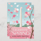 nationale kersenfestivalkaart kaart (Voorkant / Achterkant)