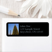 Nationale kerstboom en Washington Monument Etiket (Insitu)
