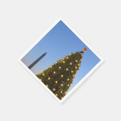 Nationale kerstboom en Washington Monument Servetten (Hoek)