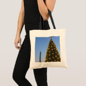 Nationale kerstboom en Washington Monument Tote Bag (Voorkant (product))