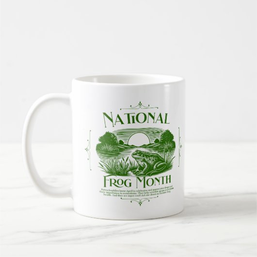 Nationale Kikker Maand Koffiemok (Links)