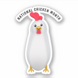 Nationale Kip Maand Sticker