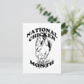 Nationale Kippenmaand Briefkaart (Staand voorkant)