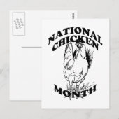 Nationale Kippenmaand Briefkaart (Voorkant / Achterkant)
