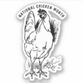 Nationale Kippenmaand Sticker (Voorkant)