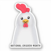 Nationale Kippenmaand Sticker (Voorkant)