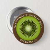 Nationale Kiwivruchtendag Ronde Button 7,6 Cm (Voorkant /achterkant)