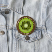 Nationale Kiwivruchtendag Ronde Button 7,6 Cm (In situ)