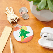 Nationale kleuren Libanon Sleutelhanger