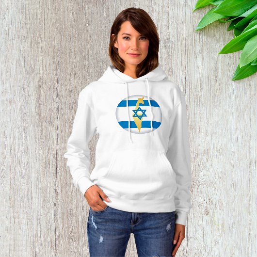 Nationale kleuren van Israël Hoodie