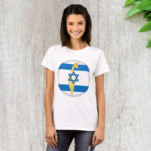 Nationale kleuren van Israël T-shirt