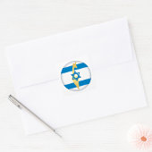 Nationale kleuren van Israël Vierkante Sticker
