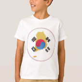 Nationale kleuren van Zuid-Korea T-shirt (Voorkant)
