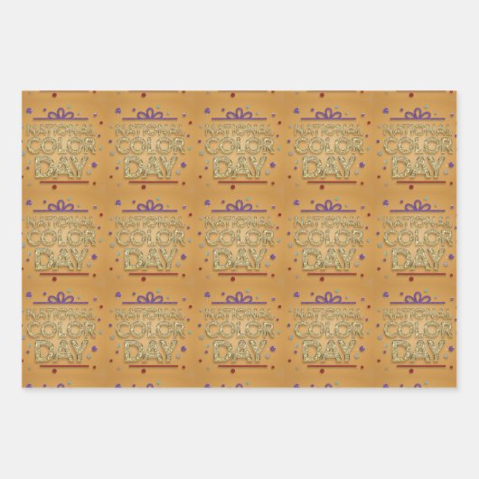 Nationale Kleurendag Inpakpapier Set (Voorkant)